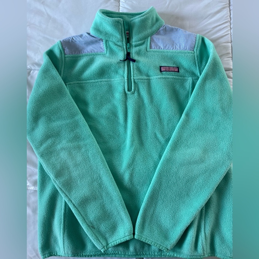 Vineyard Vines Aqua Fleece Top